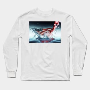 National Nations Flags - American Flag - Stars And Stripes Long Sleeve T-Shirt